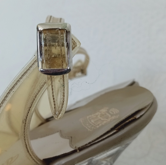 Gotham Clear Beaded Princess Heels Transparent Retro Bridal Glass Slippers Cute - Picture 5 of 13